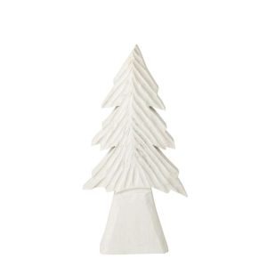 TREE CARVED PAULOWNIA WOOD OFF-WHITE MEDIUM