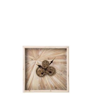WALL CLOCK MDF LIGHT BEIGE SMALL