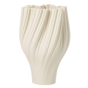 VASE 3D PRINTING STONEWARE WHITE LARGE