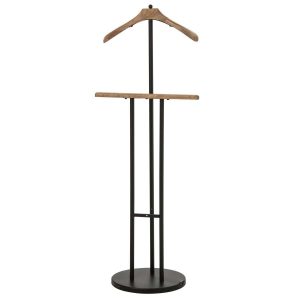 COAT RACK IRON BLACK/NATURAL