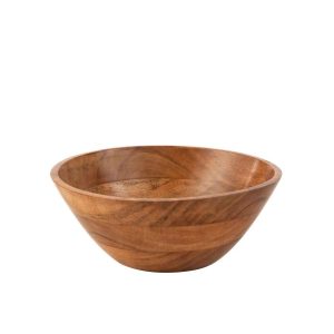 BOWL ACACIA WOOD DARK NATURAL MEDIUM
