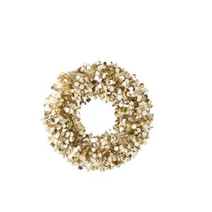 WREATH SPARKLING POLYSTYRENE CHAMPAGNE MEDIUM