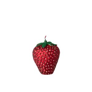 CANDLE STRAWBERRY PARAFFIN CHRISTMAS RED LARGE