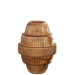 VASE MAX GLASS BROWN LARGE