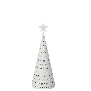CHRISTMAS TREE LED IRON WHITE SMALL