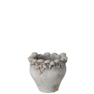 FLOWERPOT CEMENT LIGHT BEIGE SMALL