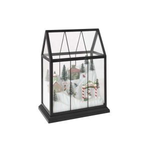 CHRISTMAS VILLAGE LED GLASS/SYNTHETIC MULTI MEDIUM