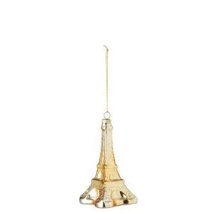 HANGER EIFFEL TOWER GLASS GOLD