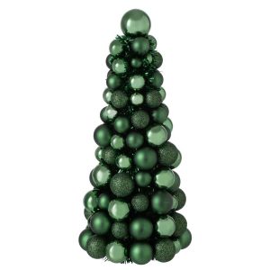 CONE CHRISTMAS BAUBLES PS EMERALD GREEN