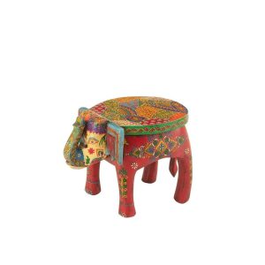 STOOL ELEPHANT DELHI MANGO WOOD MIX
