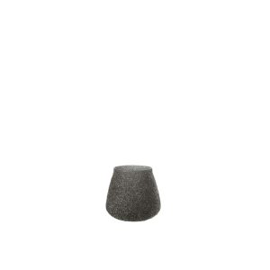 TEALIGHT HOLDER GLITTER GLASS PURPLE SMALL