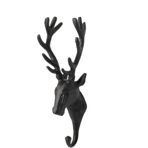 COAT RACK DEER ALUMINIUM BLACK