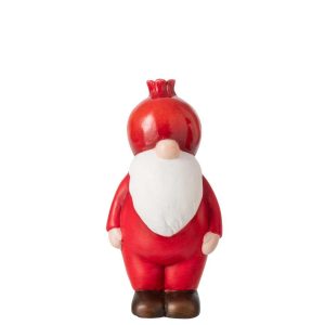 DWARF POMEGRANATE CLAY CHRISTMAS RED/WHITE MEDIUM