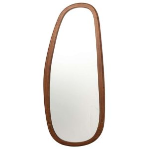 WALL MIRROR WALNUT MIRROR DARK BROWN