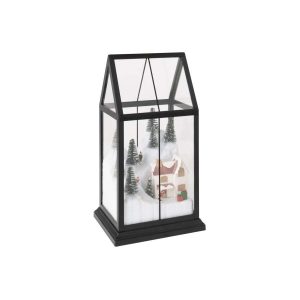 CHRISTMAS VILLAGE LED GLASS/SYNTHETIC MULTI SMALL