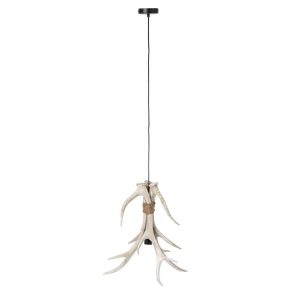 CEILING LAMP ANTLERS POLYRESIN LIGHT BEIGE LARGE