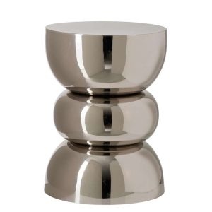 SIDE TABLE IRON SILVER