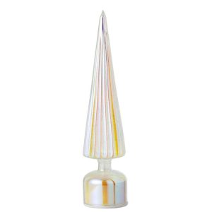 TREE LED TURNING CRACKLED GLASS MULTI LARGE