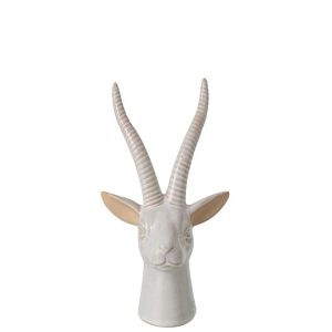 DEER HEAD PORCELAIN ECRU MEDIUM