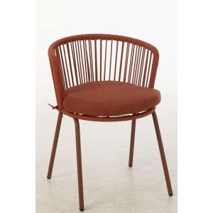 CHAIR TOA STEEL/ROPE RED