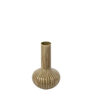 VASE IRON OLIVE SMALL