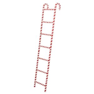 LADDER SHELF METAL RED/WHITE