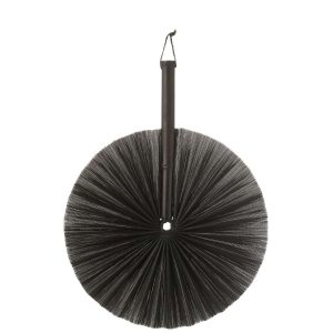 FAN WALL DECORATION ROUND BAMBOO BLACK