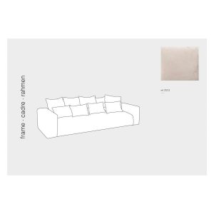 COVER SEAT+9 CUSHIONS MONACO VELVET XL BEIGE