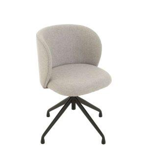 CHAIR TURN/UP/DOWN LINEN GREY