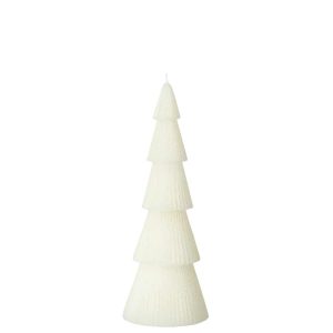 CANDLE PINE TREE PARAFFIN OFF-WHITE LARGE
