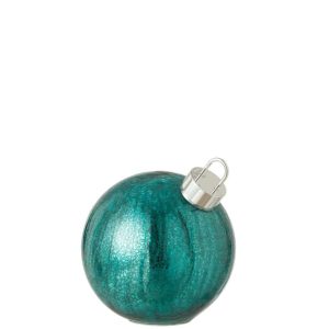 BALL LED GLASS TURQUOISE MEDIUM