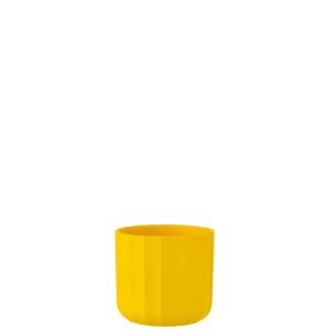 FLOWERPOT SUMMER CERAMIC YELLOW SMALL