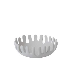 DECORATIVE BOWL ALUMINIUM WHITE