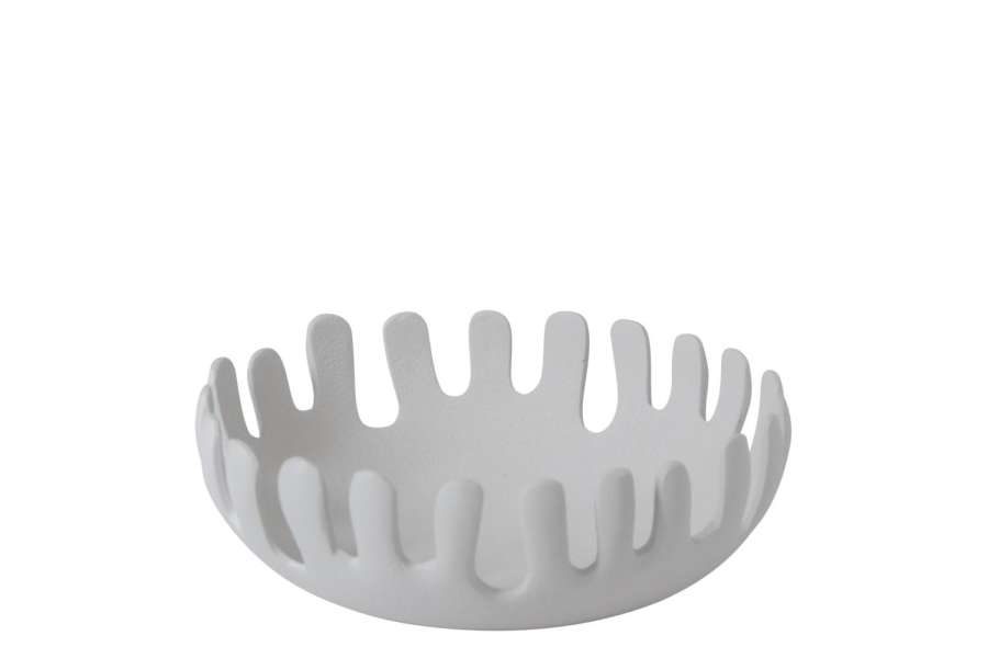 DECORATIVE BOWL ALUMINIUM WHITE