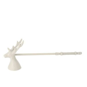 CANDLE SNUFFER DEER ALUMINIUM OFF-WHITE