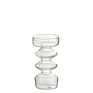 VASE LUNA GLASS TRANSPARENT LARGE