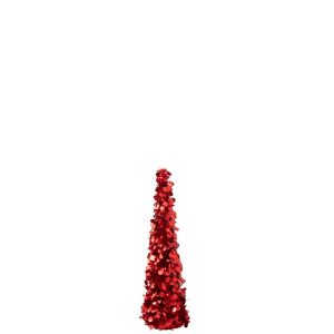 TREE SPARKLING POLYSTYRENE RED MEDIUM