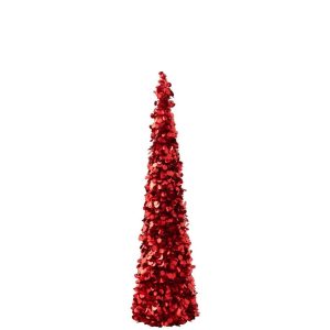TREE SPARKLING POLYSTYRENE RED LARGE