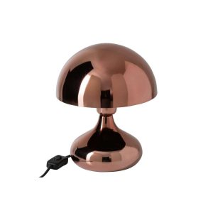 TABLE LAMP SHINY ROUND METAL COPPER