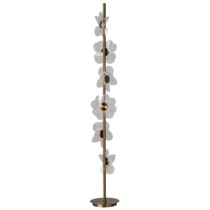 FLOOR LAMP FLOWERS MATEL GOLD LARGE