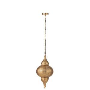 HANGING LAMP BORE METAL GOLD SMALL