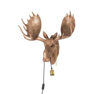WALL LAMP REINDEER RESIN COPPER