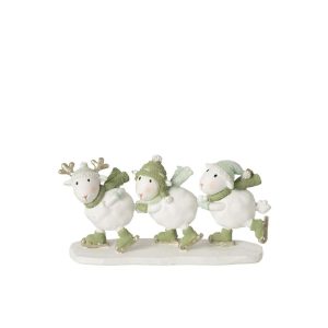 SHEEP SKATING STONE WHITE/GREEN
