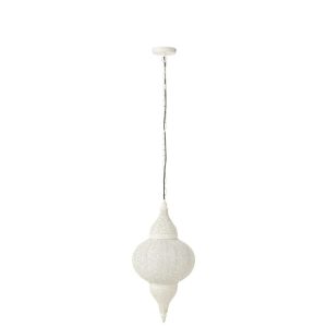 HANGING LAMP BORE METAL WHITE SMALL