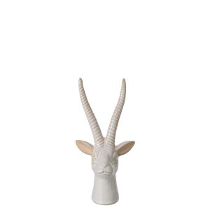 DEER HEAD PORCELAIN ECRU SMALL