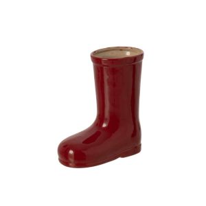 BOOT PORCELAIN DARK RED LARGE