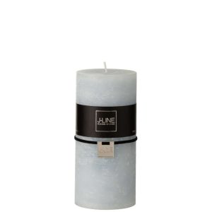 CYLINDER CANDLE  LIGHT BLUE L52H