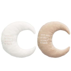 MOON POLYESTER WHITE/BEIGE ASSORTMENT OF 2