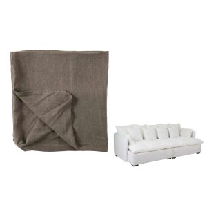 COVER SEAT+11 CUSHIONS BEACH LINEN DESERT TAUPE