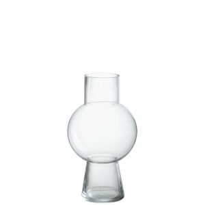 VASE BALL GLASS TRANSPARENT MEDIUM
